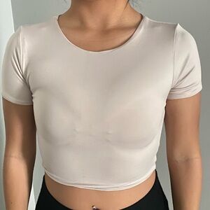 Tan Crop Top